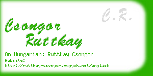 csongor ruttkay business card